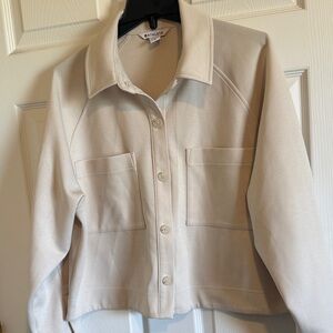 Athleta Bone Button-Front Allure Jacket